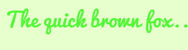 Image with Font Color 4DFF33 and Background Color E6FFCC